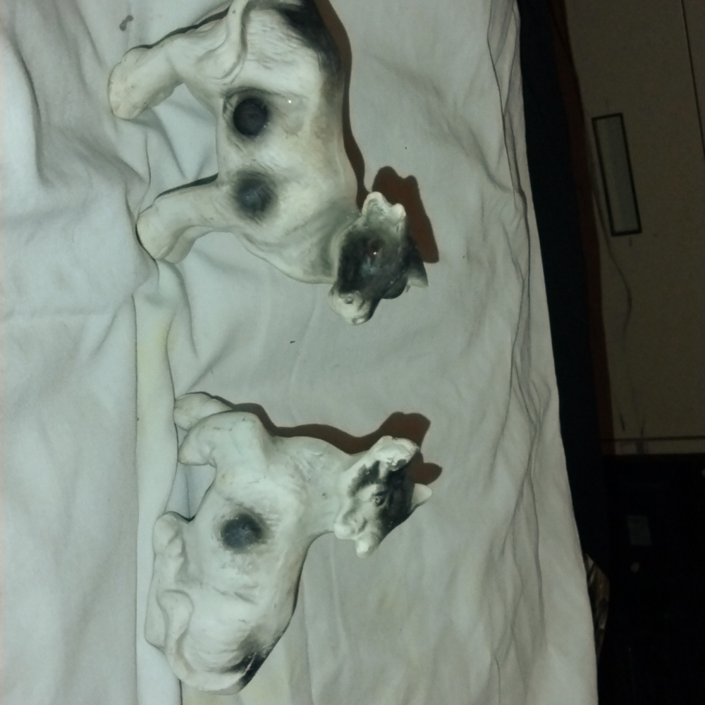 Ceramic cattle decor